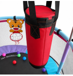 TRAMPOLINA PLAC ZABAW DO DOMU HAMAK, TARCZA, KOSZYKÓWKA, KULKI, WOREK BOKS