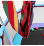 TRAMPOLINA PLAC ZABAW DO DOMU HAMAK, TARCZA, KOSZYKÓWKA, KULKI, WOREK BOKS