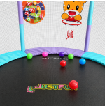 TRAMPOLINA PLAC ZABAW DO DOMU HAMAK, TARCZA, KOSZYKÓWKA, KULKI, WOREK BOKS