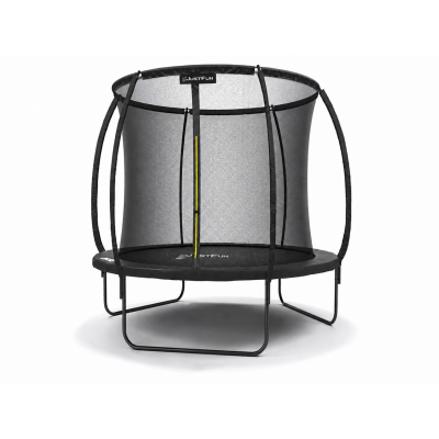 TRAMPOLINA OGRODOWA FIBERGLASS BLACK JUST FUN 6FT-183CM