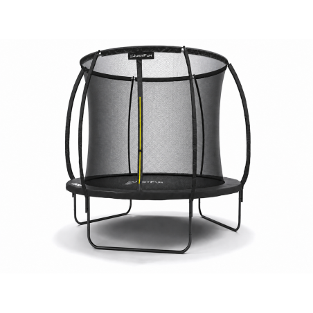 TRAMPOLINA OGRODOWA FIBERGLASS BLACK JUST FUN 6FT-183CM