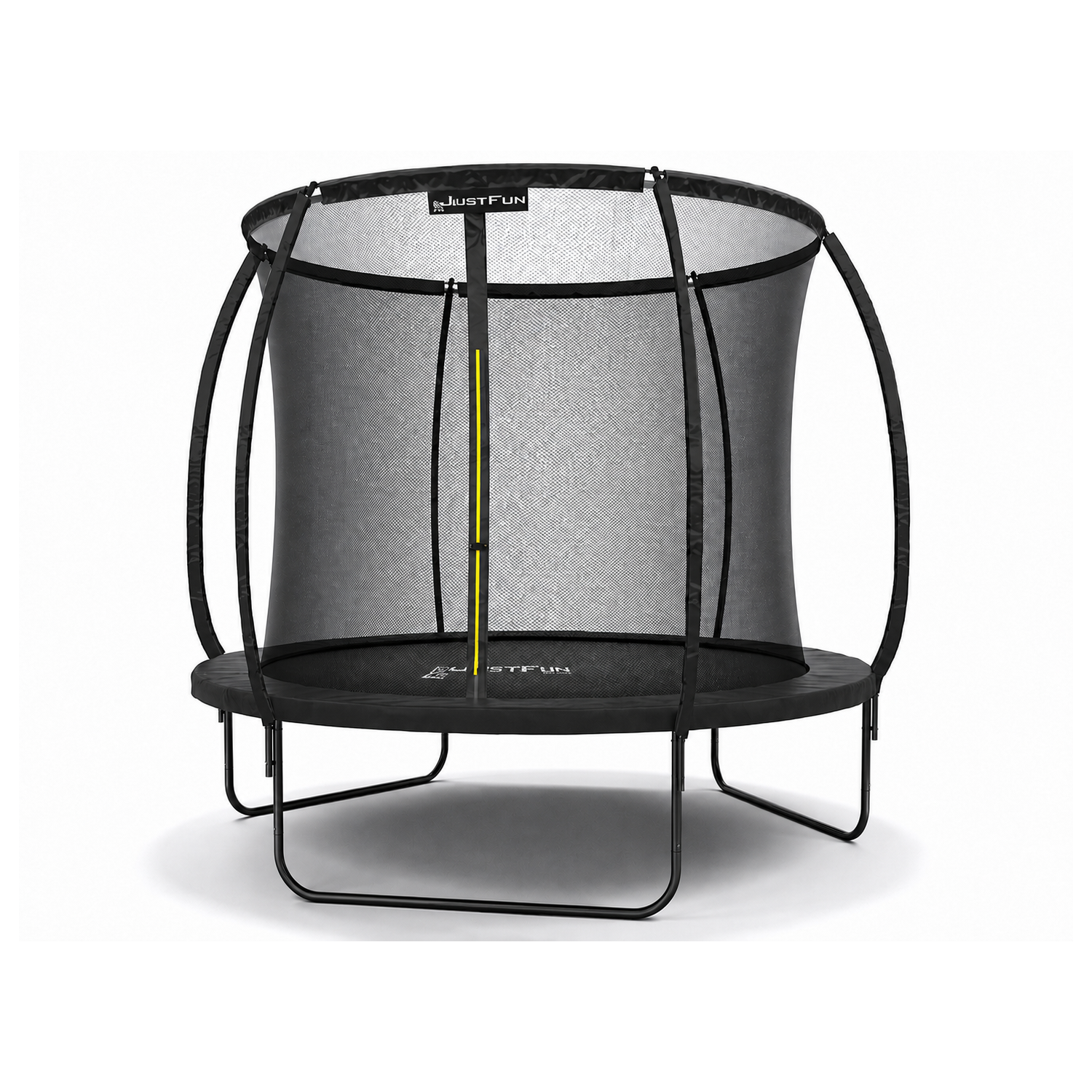 TRAMPOLINA OGRODOWA FIBERGLASS BLACK JUST FUN 8FT-244CM
