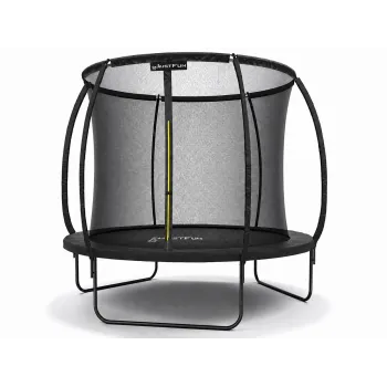 TRAMPOLINA OGRODOWA FIBERGLASS BLACK JUST FUN 10FT-305CM