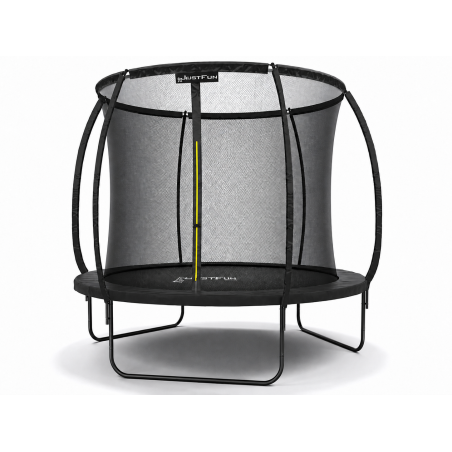 TRAMPOLINA OGRODOWA FIBERGLASS BLACK JUST FUN 10FT-305CM