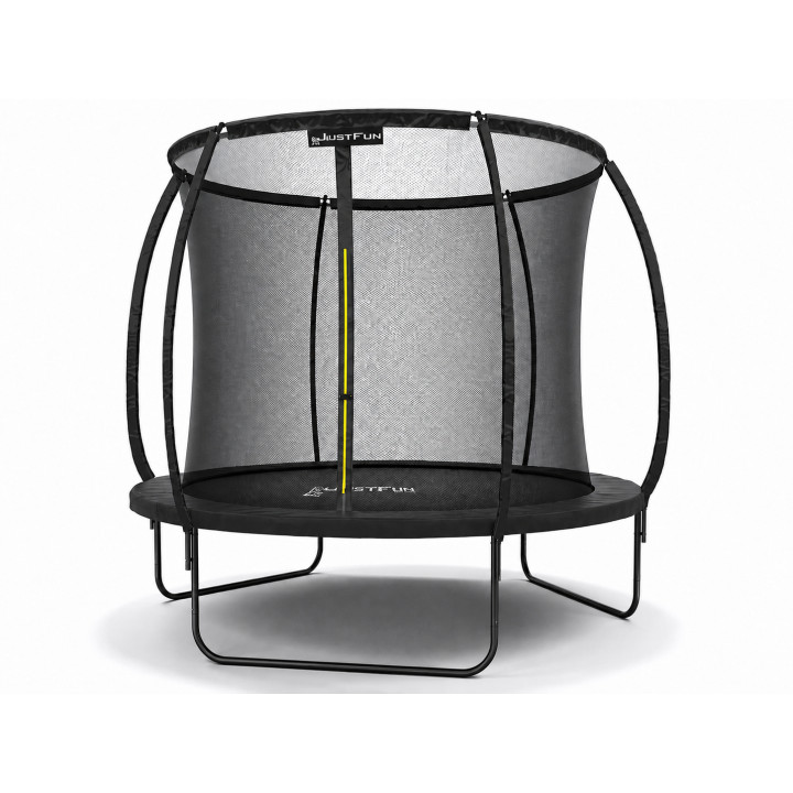 TRAMPOLINA OGRODOWA FIBERGLASS BLACK JUST FUN 10FT-305CM