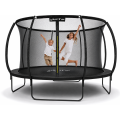 TRAMPOLINA OGRODOWA FIBERGLASS BLACK JUST FUN 6FT-183CM