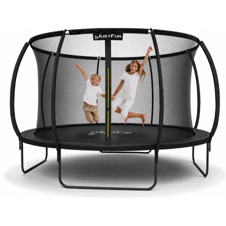 TRAMPOLINA OGRODOWA FIBERGLASS BLACK JUST FUN 6FT-183CM