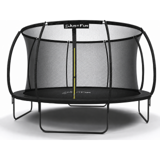Trampolina ogrodowa FIBERGLASS BLACK Just Fun 12ft 374cm