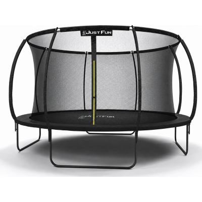Trampolina ogrodowa FIBERGLASS BLACK Just Fun 12ft 374cm