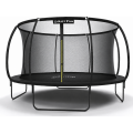 Trampolina ogrodowa FIBERGLASS BLACK Just Fun 12ft 374cm