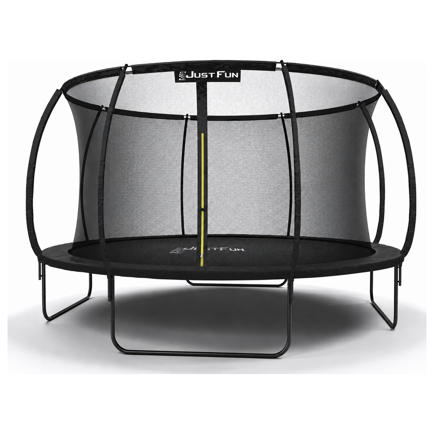 Trampolina ogrodowa FIBERGLASS BLACK Just Fun 12ft 374cm