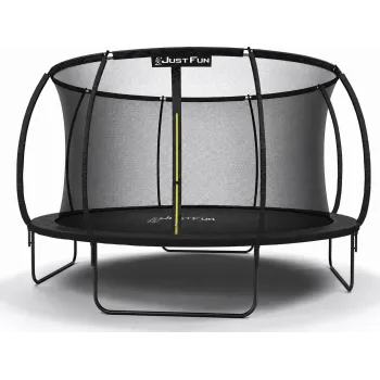 Trampolina ogrodowa FIBERGLASS BLACK Just Fun 12ft 374cm