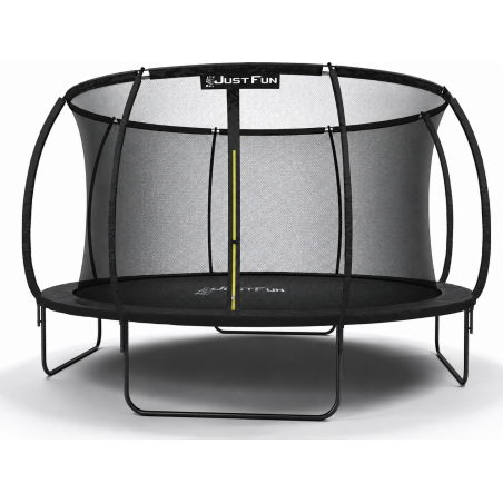 Trampolina ogrodowa FIBERGLASS BLACK Just Fun 12ft 374cm