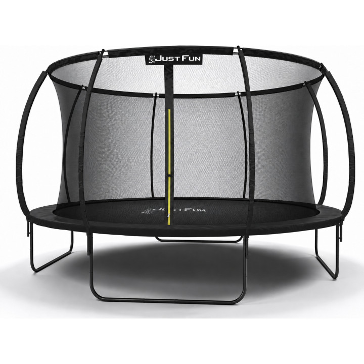 Trampolina ogrodowa FIBERGLASS BLACK Just Fun 12ft 374cm