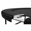 TRAMPOLINA OGRODOWA FIBERGLASS BLACK JUST FUN 8FT-244CM