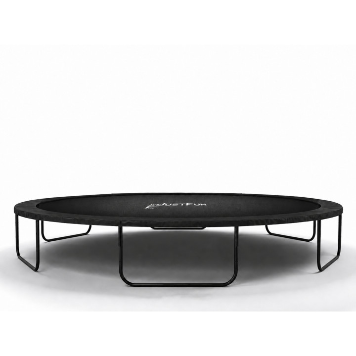 TRAMPOLINA OGRODOWA FIBERGLASS BLACK JUST FUN 8FT-244CM
