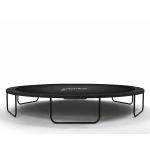 TRAMPOLINA OGRODOWA FIBERGLASS BLACK JUST FUN 8FT-244CM