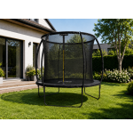 TRAMPOLINA OGRODOWA FIBERGLASS BLACK JUST FUN 6FT-183CM