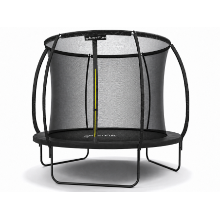 TRAMPOLINA OGRODOWA FIBERGLASS BLACK JUST FUN 10FT-305CM