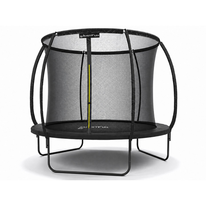 TRAMPOLINA OGRODOWA FIBERGLASS BLACK JUST FUN 10FT-305CM