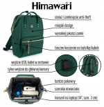 Himawari plecak miejski fioletowy