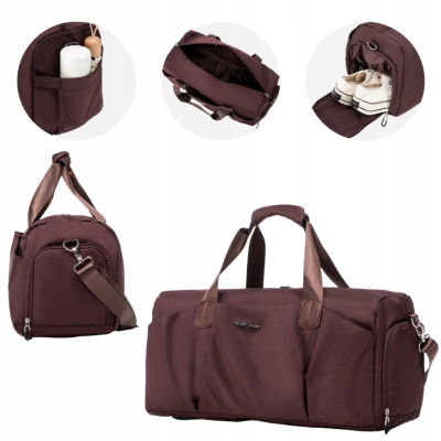 WINGS Torba sportowa SKYLARK kieszeń na buty pojemna 24L pas na walizkę