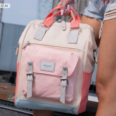 Plecak HIMAWARI Damski Szkolny do Szkoły na Laptopa A4 Miejski 17L USB