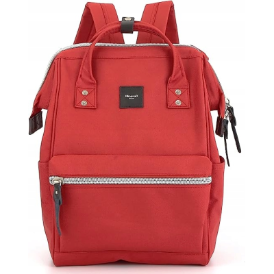 Plecak HIMAWARI Damski Szkolny Laptop 15,6 A4 USB Miejski 19L Czerwony