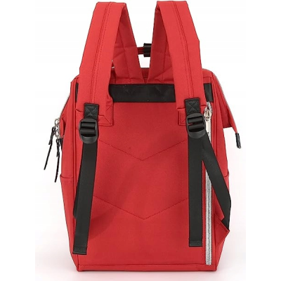 Plecak HIMAWARI Damski Szkolny Laptop 15,6 A4 USB Miejski 19L Czerwony