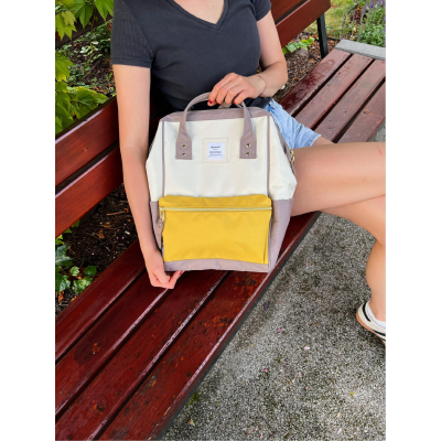 Plecak HIMAWARI Damski Szkolny do Szkoły Laptop A4 USB Miejski 19L