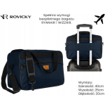 Torba podróżna do samolotu 40x20x25 Rovicky bagaż podręczny Ryanair Wizzair
