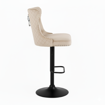 Hoker barowy, do kuchni, salonu, elegancki CRYSTAL VELVET BEŻOWY BL