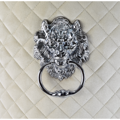 Hoker barowy, do kuchni, salonu, elegancki CRYSTAL VELVET BEŻOWY BL