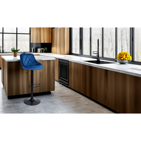 Hoker regulowany Toledo niebieski Velvet