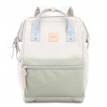 Plecak HIMAWARI damski miejski laptop 13,3 A4 USB beżowy 19L