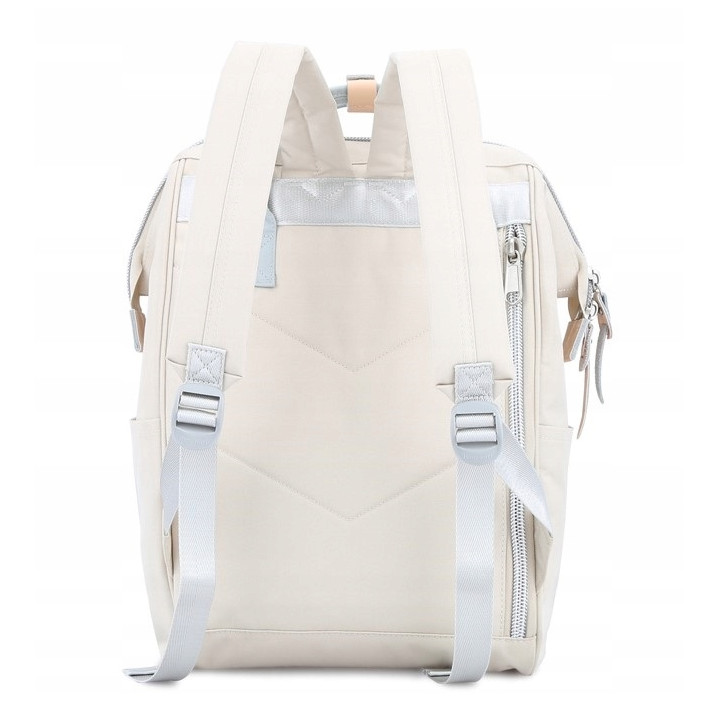 Plecak HIMAWARI damski miejski laptop 13,3 A4 USB beżowy 19L