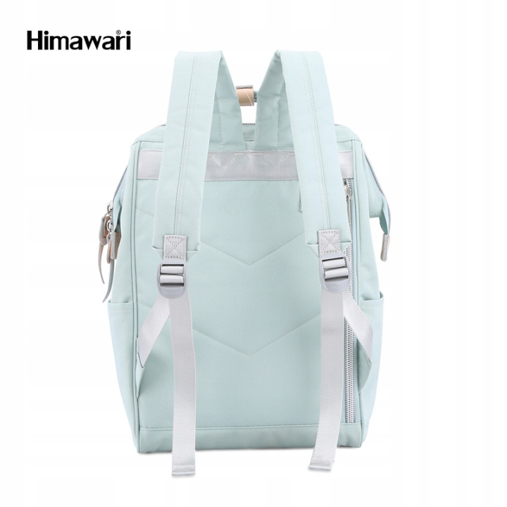 Plecak HIMAWARI damski miejski laptop 13,3 A4 USB miętowy 19L