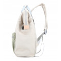 Plecak HIMAWARI damski miejski laptop 13,3 A4 USB beżowy 19L