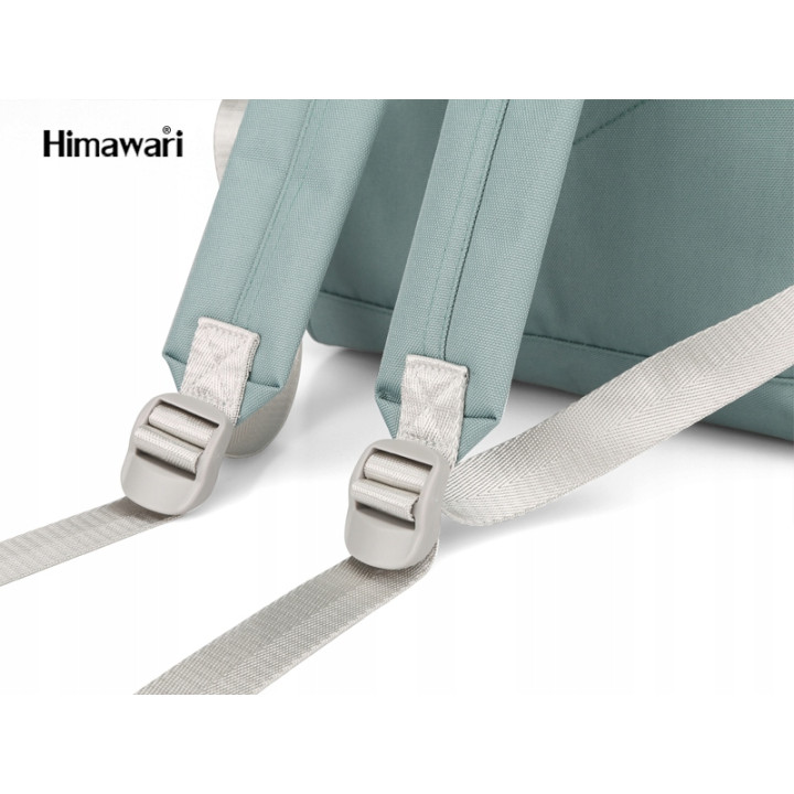 Plecak HIMAWARI damski miejski laptop 13,3 A4 USB miętowy 19L