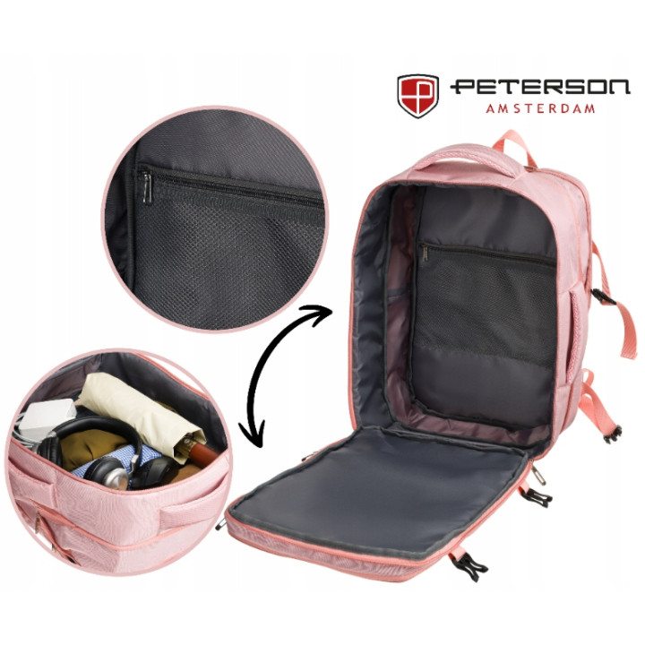 Peterson plecak miejski PTN 24403-6942 pink różowy