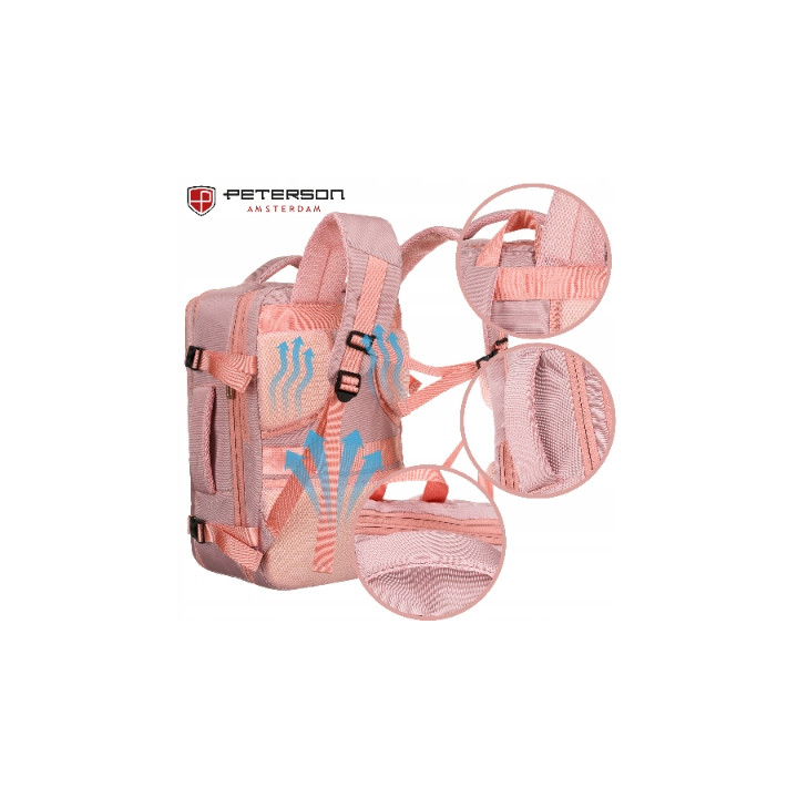 Peterson plecak miejski PTN 24403-6942 pink różowy