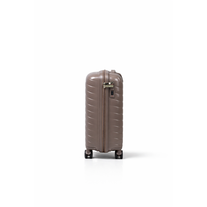 Walizka podróżna, kabinówka, VINCI - PP280 S kawowa, Polipropylen, TSA
