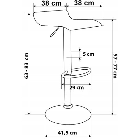 Hoker barowy VIA beżowy Eco