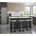 Hoker regulowany, kuchenny, barowy VIA biały Eco PREMIUM