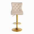 Hoker barowy, do kuchni, salonu, elegancki CRYSTAL VELVET BEŻOWY GL