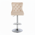 Hoker barowy, do kuchni, salonu, elegancki CRYSTAL VELVET BEŻOWY SL