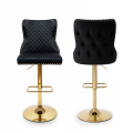 Hoker barowy,do kuchni, salonu, pokoju, elegancki LORD VELVET CZARNY GL