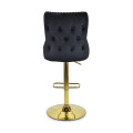 Hoker barowy,do kuchni, salonu, pokoju, elegancki LORD VELVET CZARNY GL