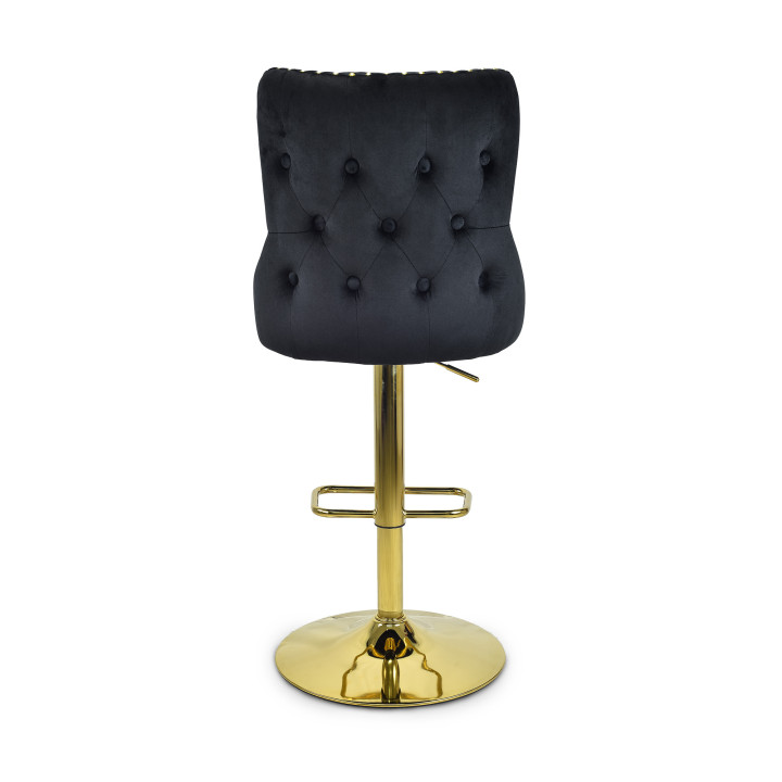 Hoker barowy,do kuchni, salonu, pokoju, elegancki LORD VELVET CZARNY GL