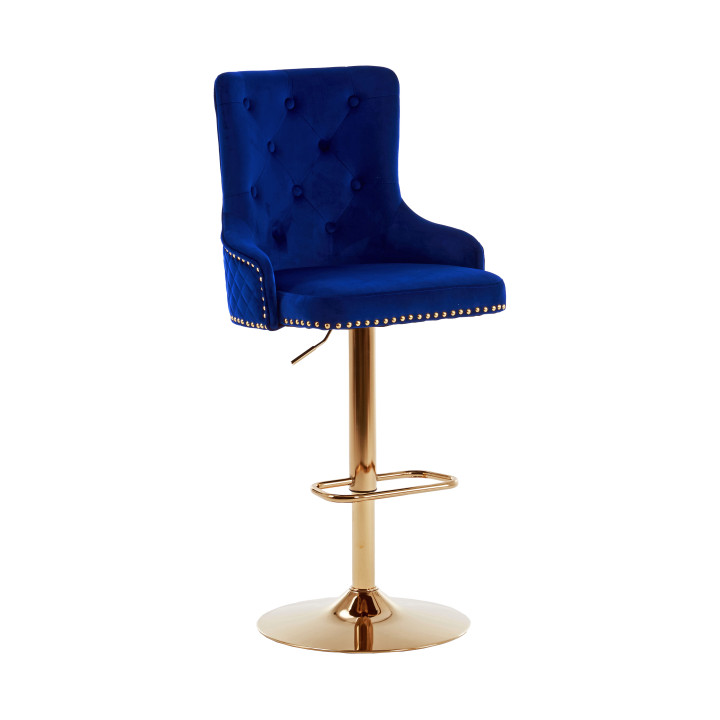 Hoker barowy,do kuchni, salonu, pokoju, elegancki ROYAL VELVET NIEBIESKI GL